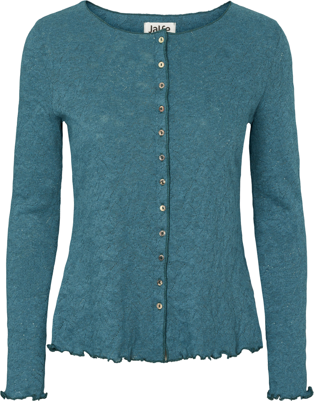 Cardigan jacquard organic cotton